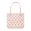 Checkered Linen/ Pink Marshmallow
