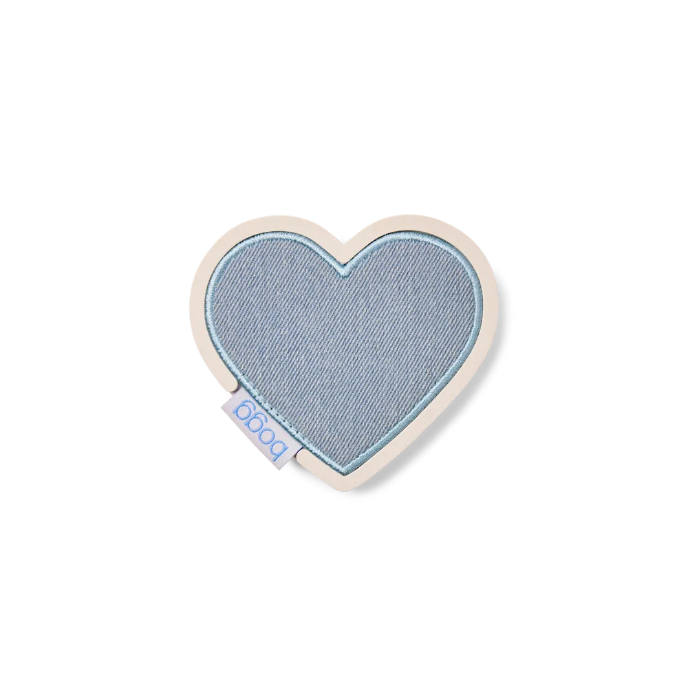 Washed Denim Heart