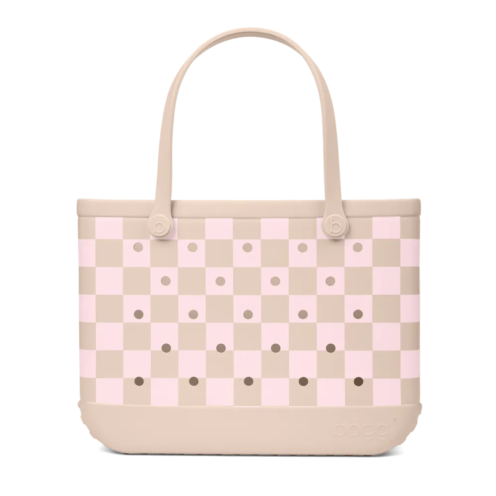 Checkered Linen/ Pink Marshmallow