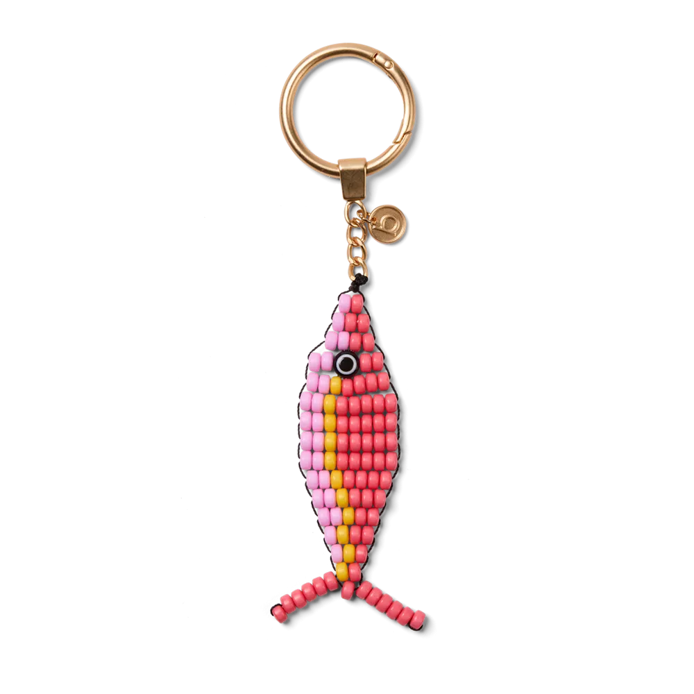 Beaded Fish Coral/Pink Taffy